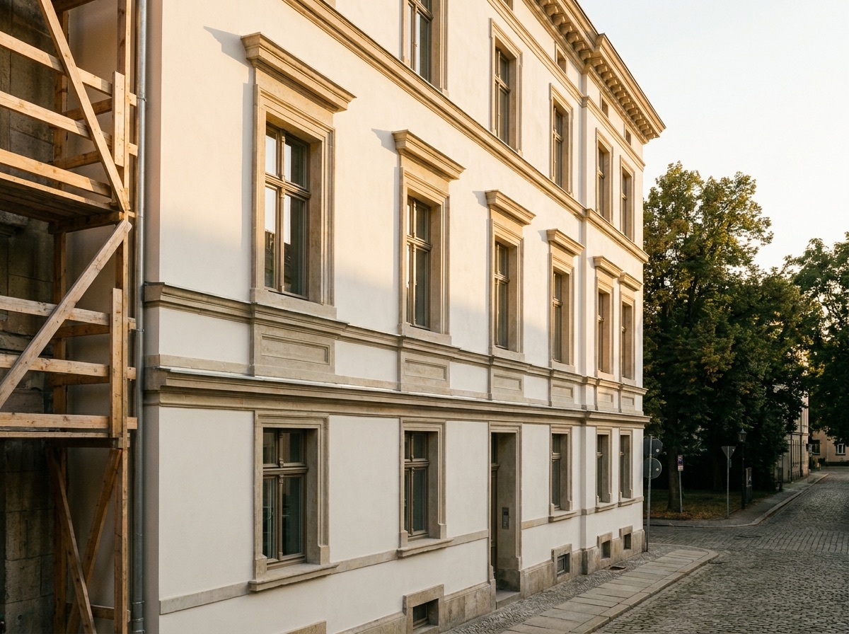 Gestaltete Hausfassade